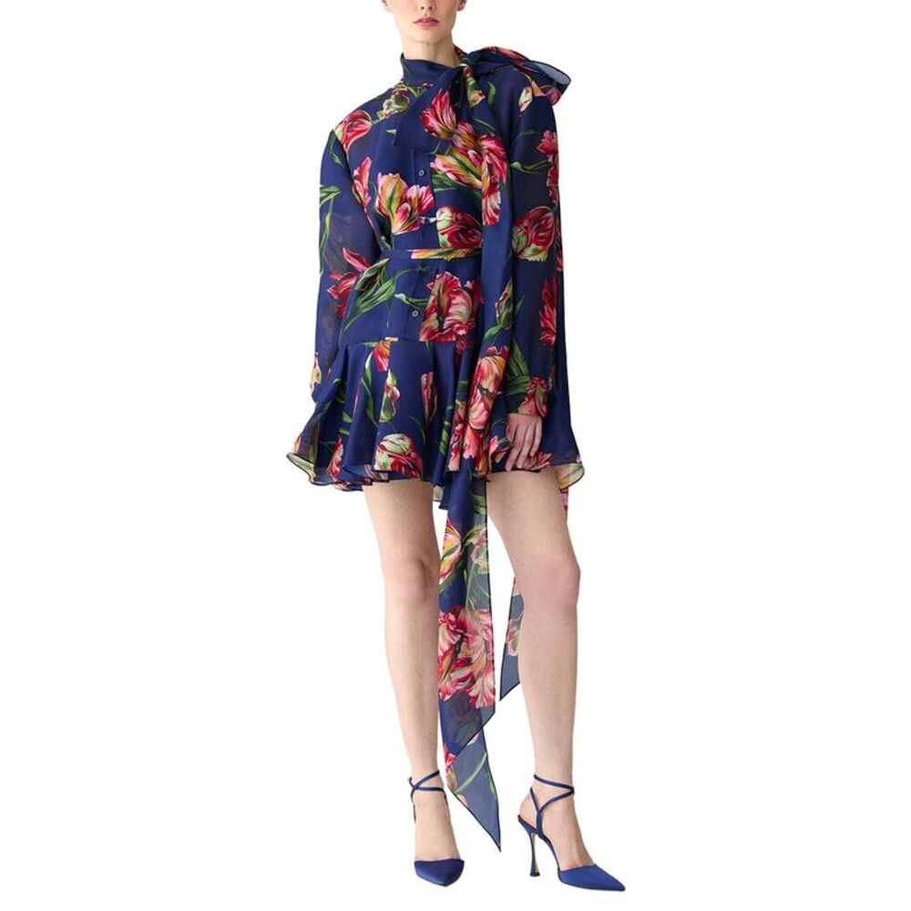 Carolina Herrera Womens Silk Mini Dress